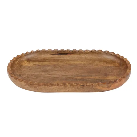 Cheri Oval Wood Tray